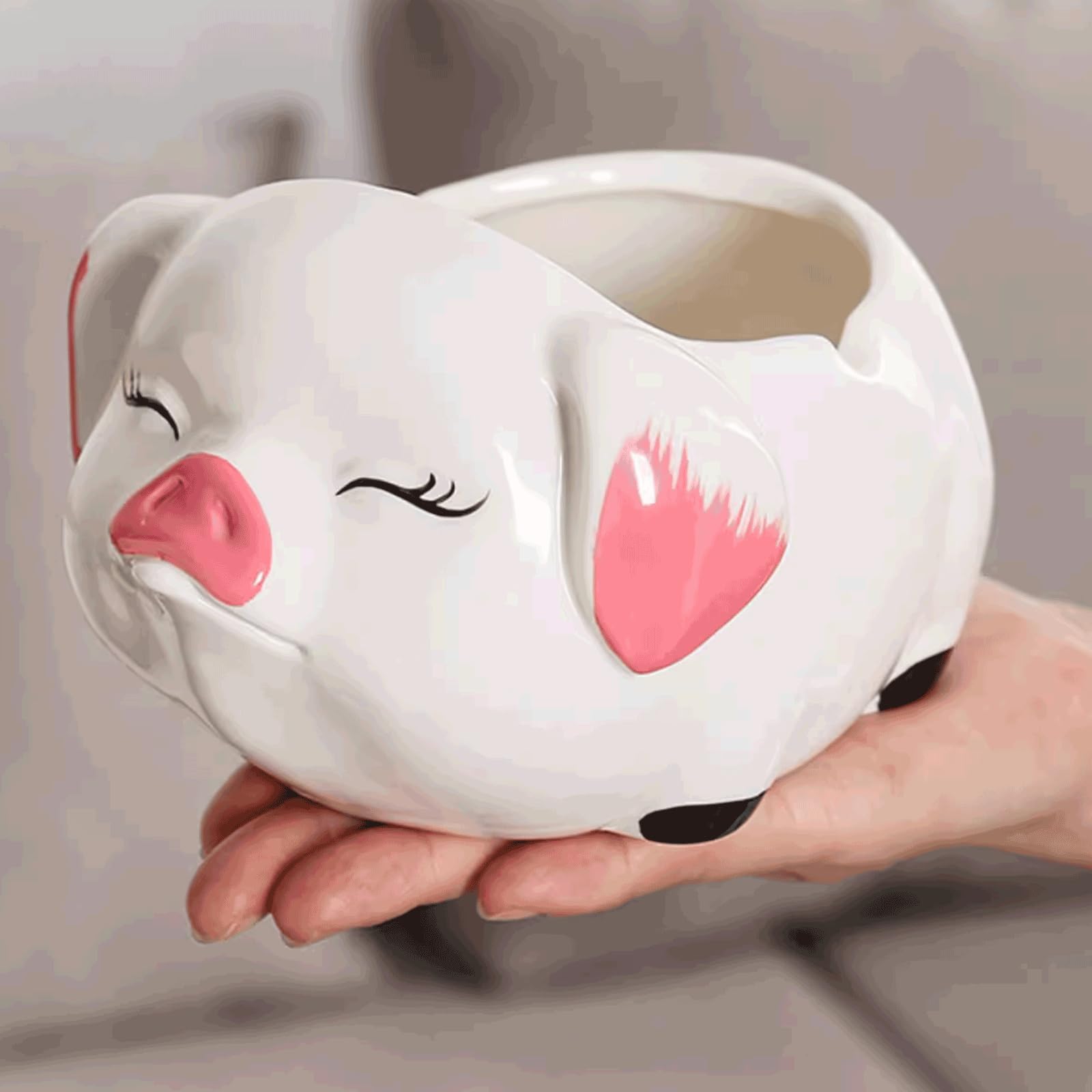 Amazon.com: SUREK Ceramic Ashtray Creative Ash Trays Portable Ash
